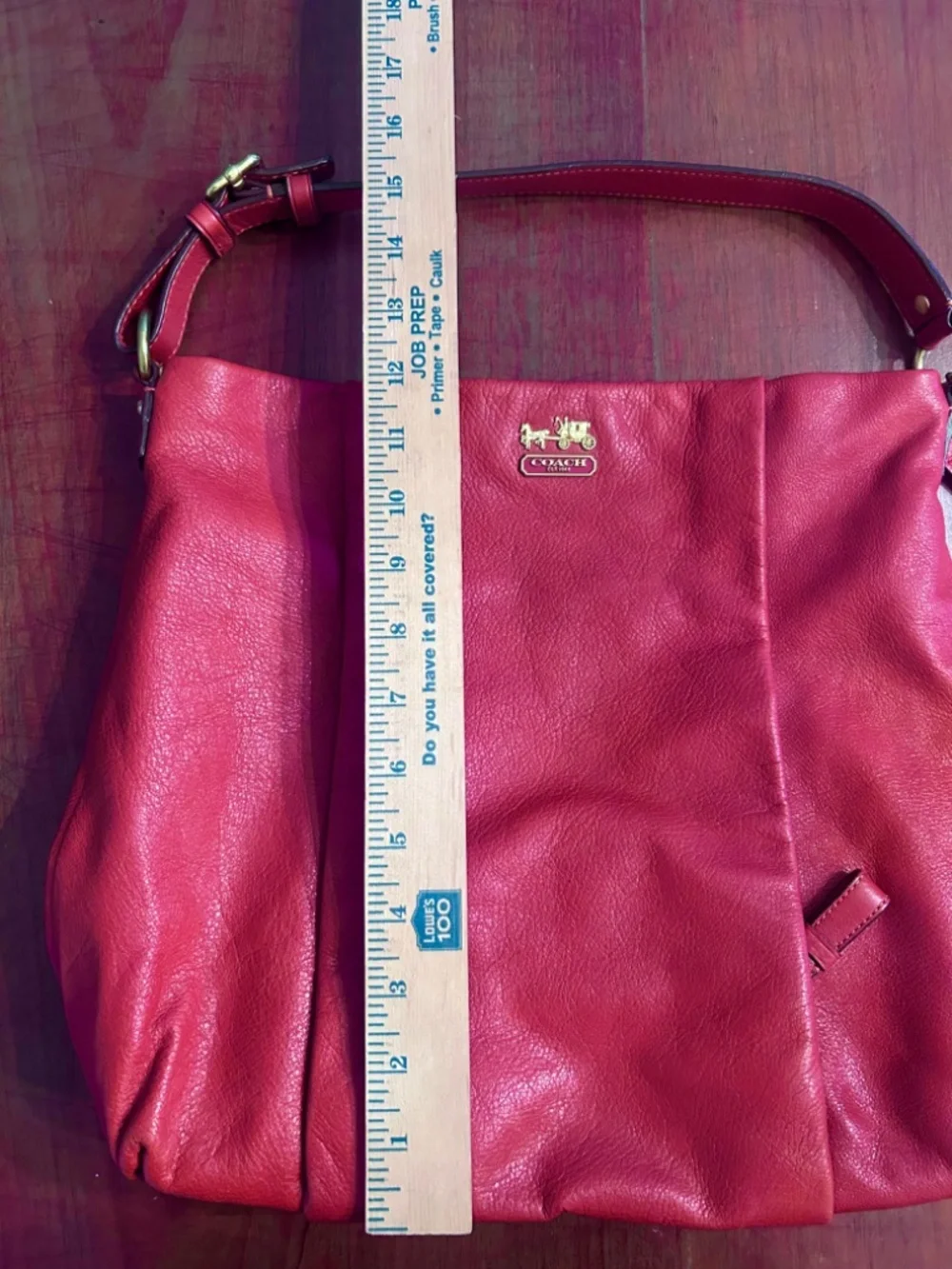 Coach Purse Burnt Orange Leather Madison Hobo F1273-21224 and Matching Wallet